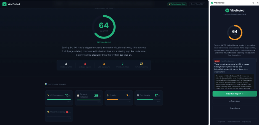 Vibe Tested product screenshot