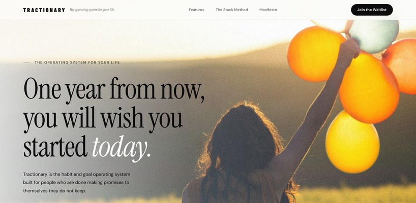Tractionary product screenshot