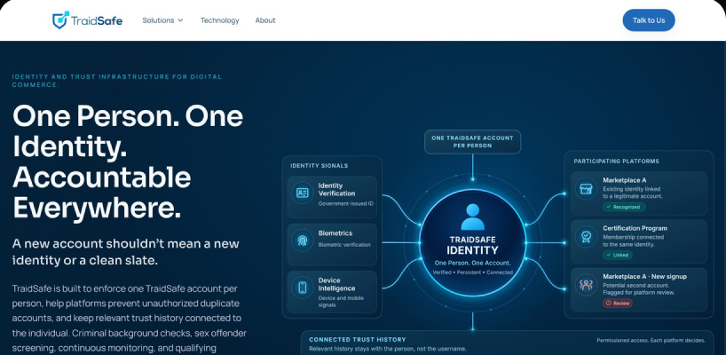 Traid Safe product screenshot