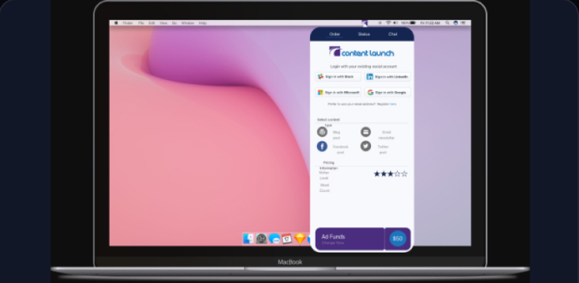 Content Launch product screenshot