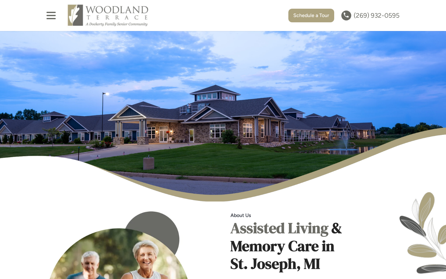 Woodland Terrace of St. Joseph website homepage