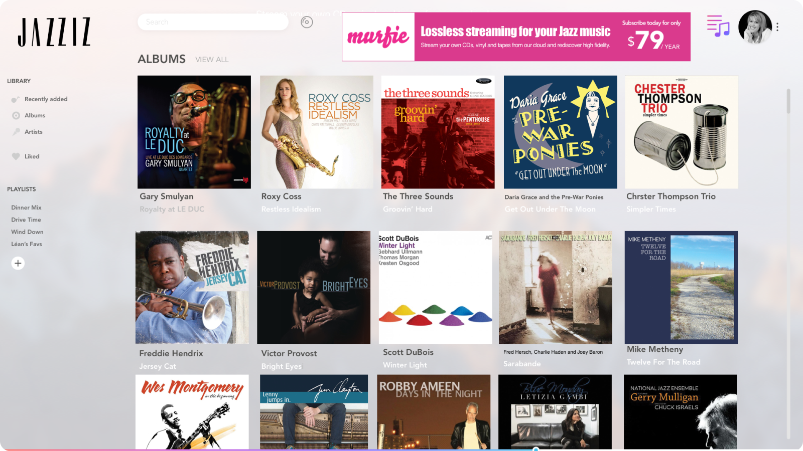 Lossless Music Platform screenshot